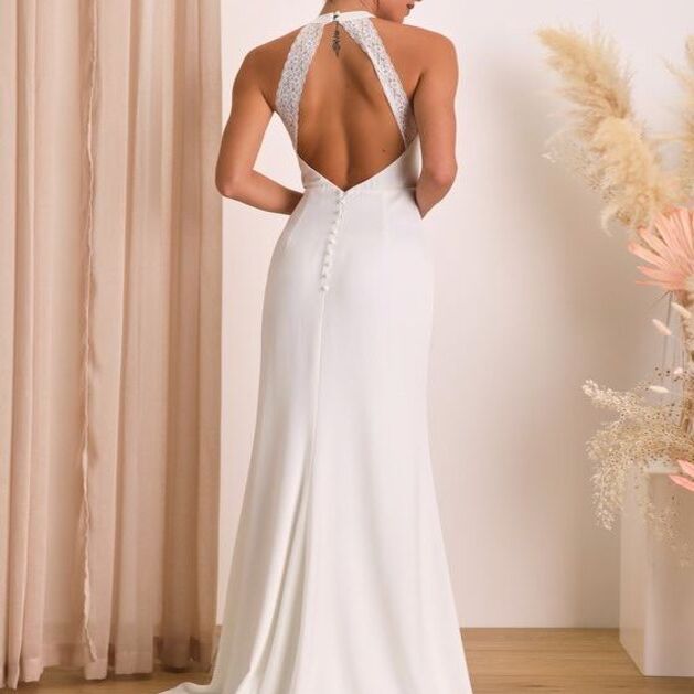 halter top wedding dresses