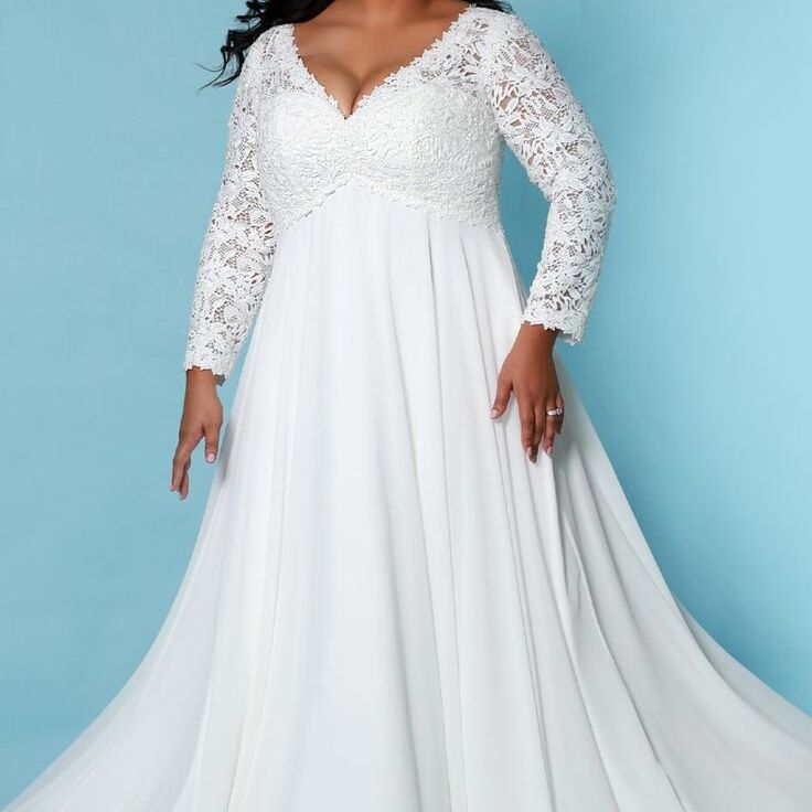 Plus-size wedding dress